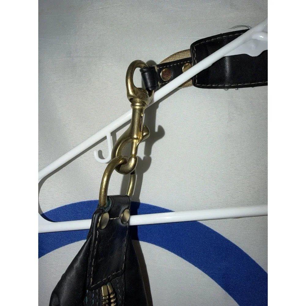 Coach Hamptons Hobo Shoulder Bag Purse Black Half Moon Vintage Y2K Soho